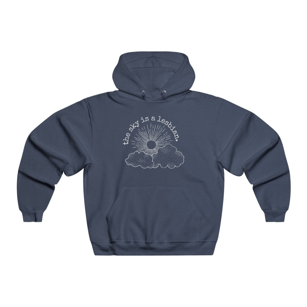 the sky is a lesbian Hoodie (5XL-S)