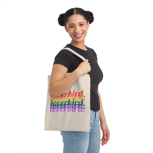 loverbird. Queer Pride Organic Cotton Tote Bag