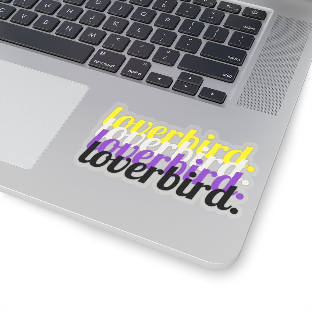 loverbird. Nonbinary Pride Sticker
