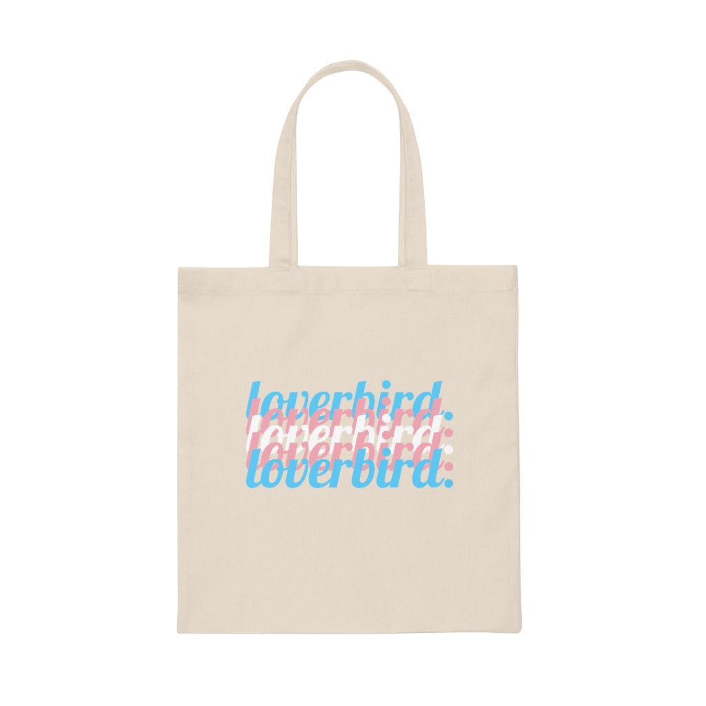 loverbird. Transgender Pride Organic Cotton Tote Bag
