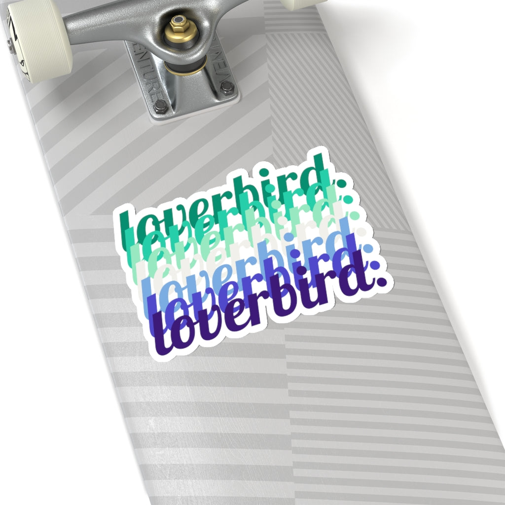 loverbird. Gay Male Pride Sticker
