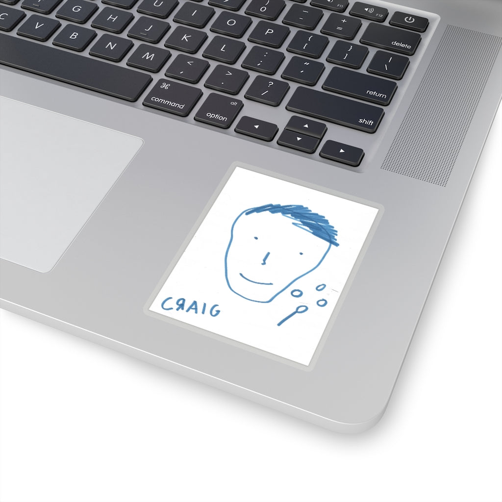 craig's self portrait Sticker