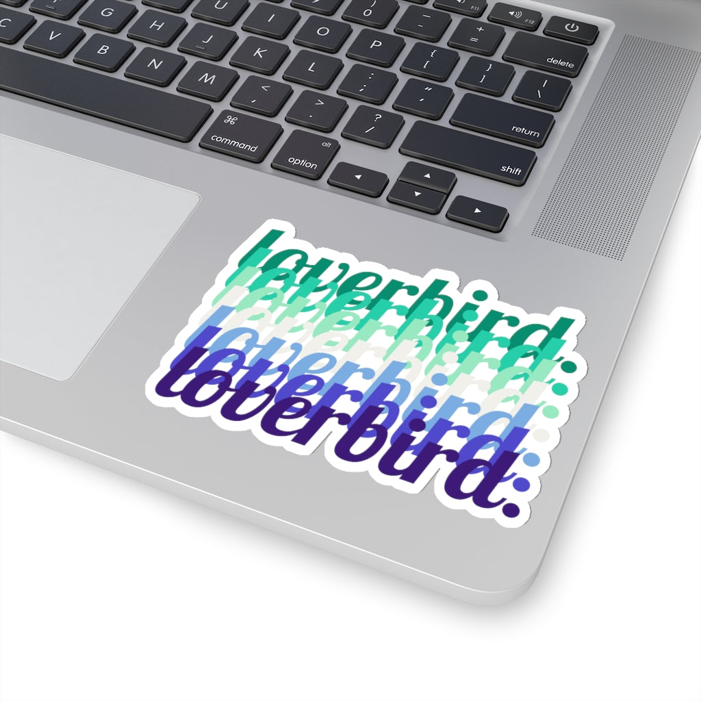 loverbird. Gay Male Pride Sticker