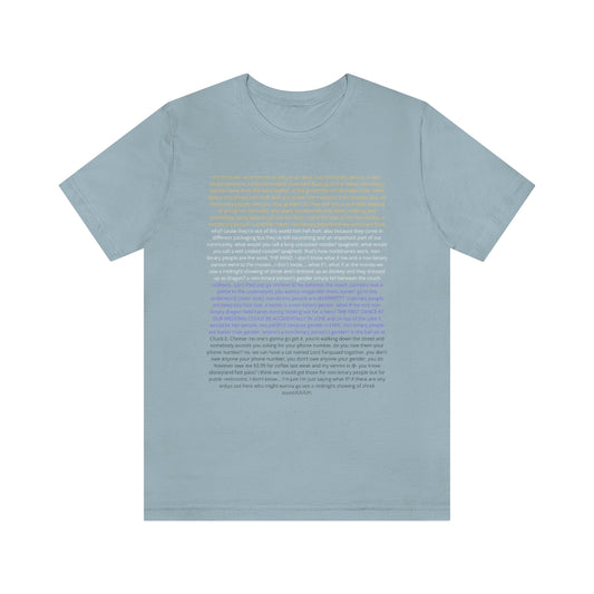 "what is a non-binary" transcript Shirt