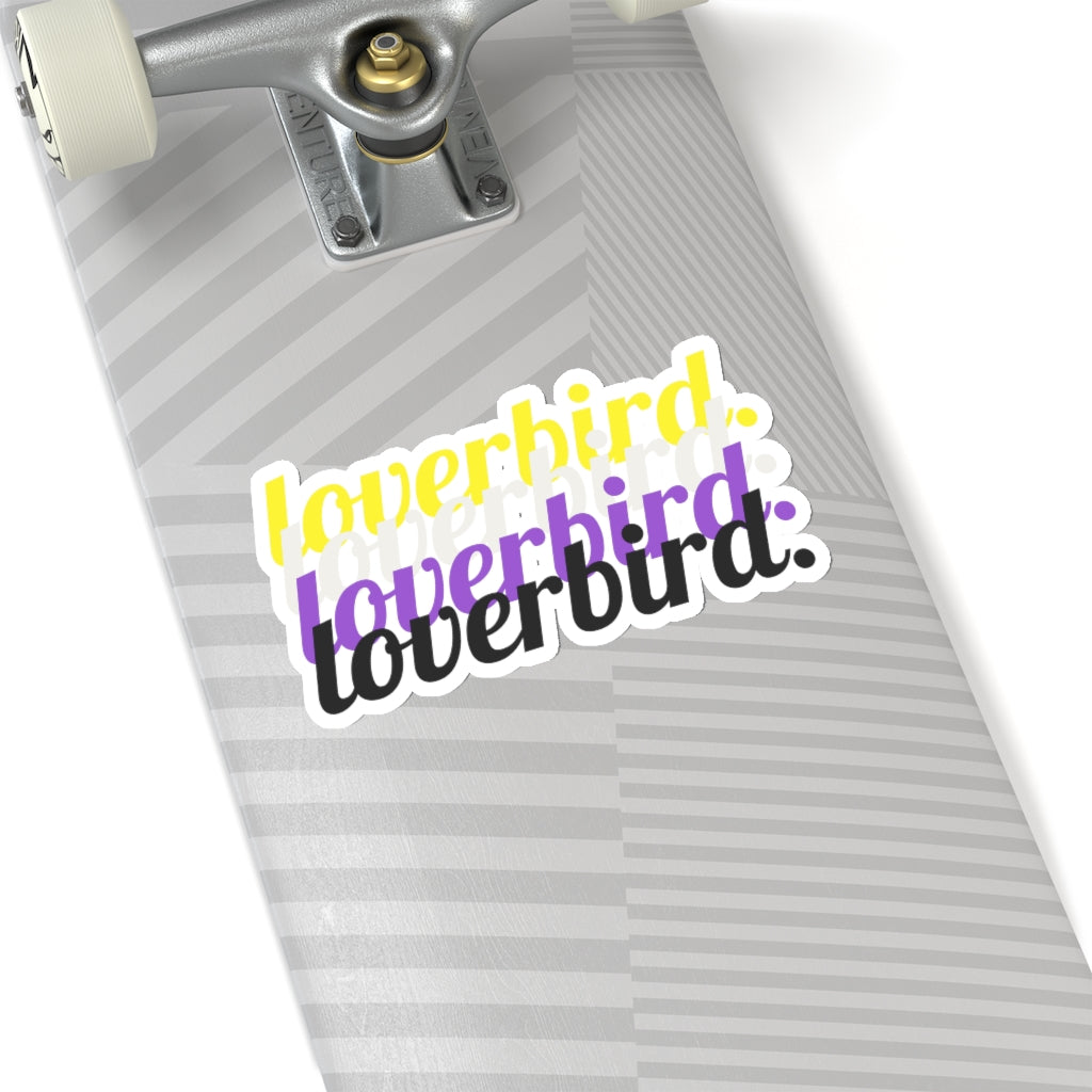 loverbird. Nonbinary Pride Sticker