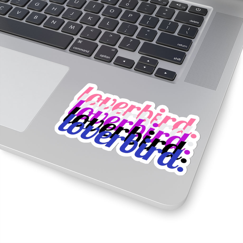 loverbird. Genderfluid Pride Sticker