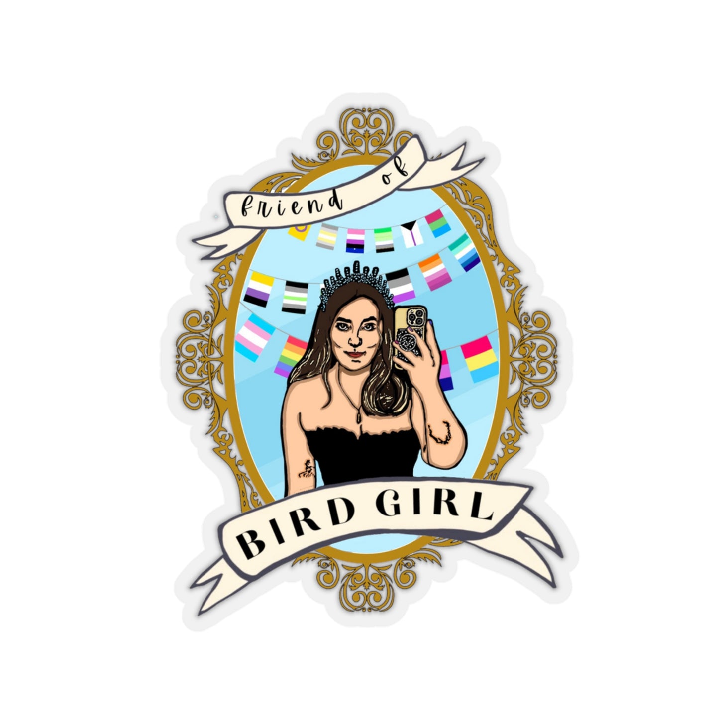 Friend of Birdgirl Pride Sticker